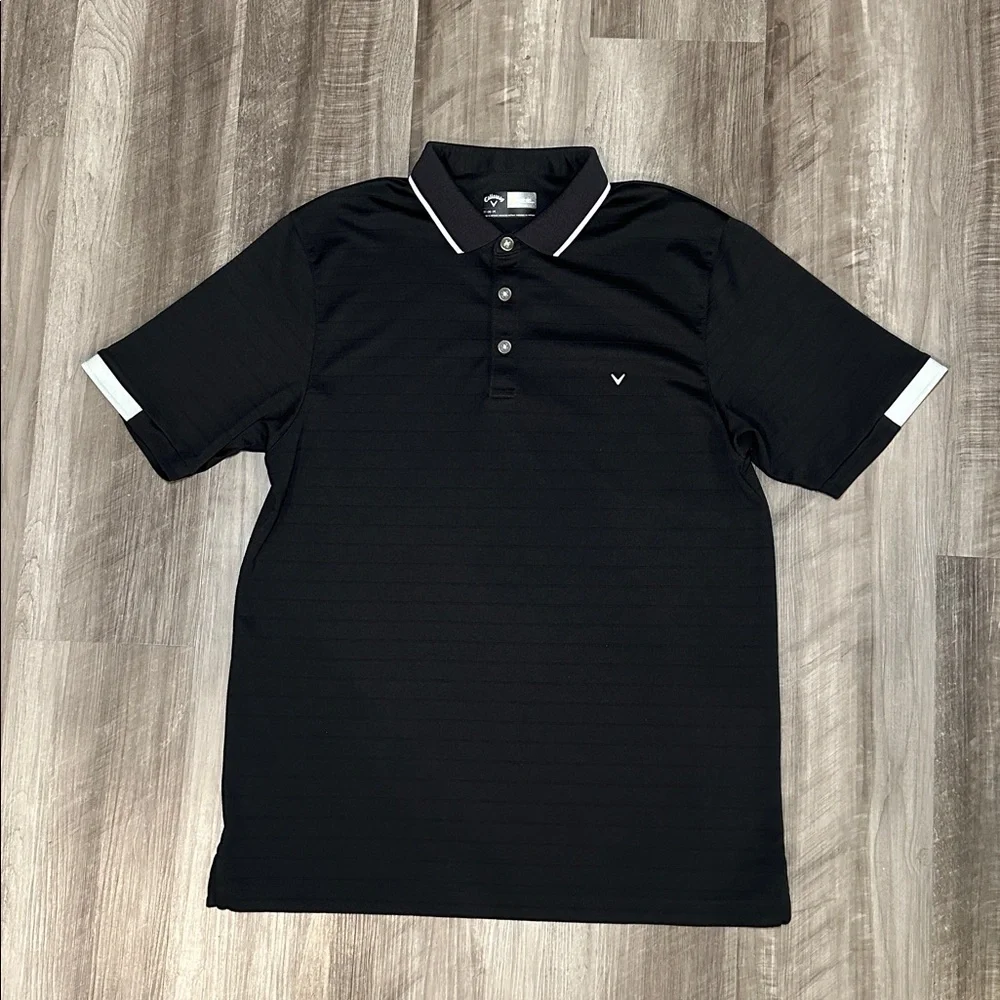 Callaway Opt-Dri Textured Striped Golf Polo - Medium_2